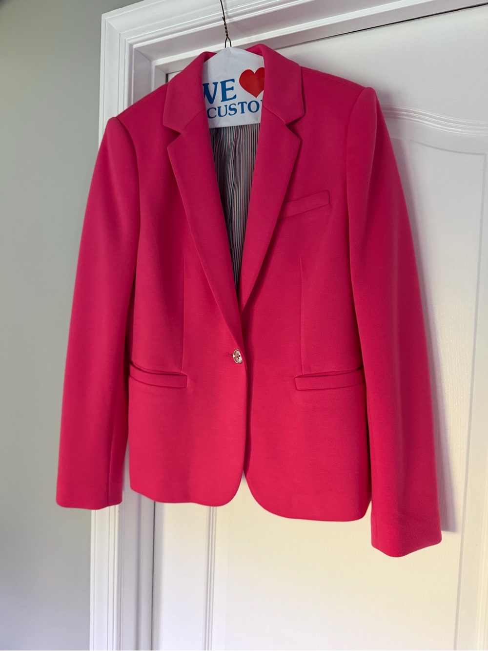 Tommy Hilfiger Bright Pink Tailored Blazer
